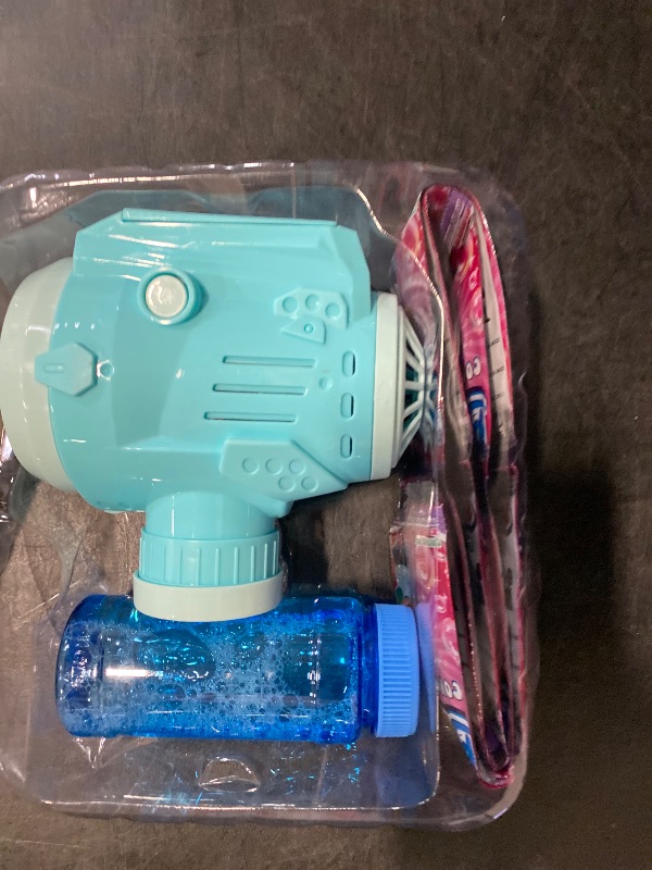 Photo 1 of Automatic Bubble Guns with Light, Zealous 2pc High Output Bubble Machines with Bubble Solution & Bubble Concentrate,Handheld Battery Operated Bubble Maker Toys for 3000+ (Bubble-White)