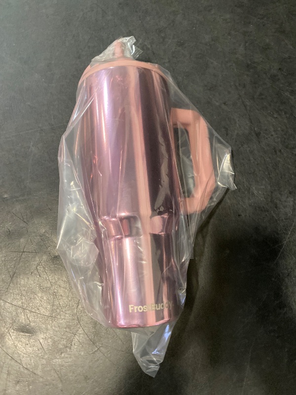 Photo 1 of Frost Buddy Thicc Buddy - 40 oz Stainless Steel Vacuum Insulated Tumbler with Lid and Straw for Water - Travel Mug Cupholder Friendly - Gifts for Women Men Him Her (Mademoiselle)