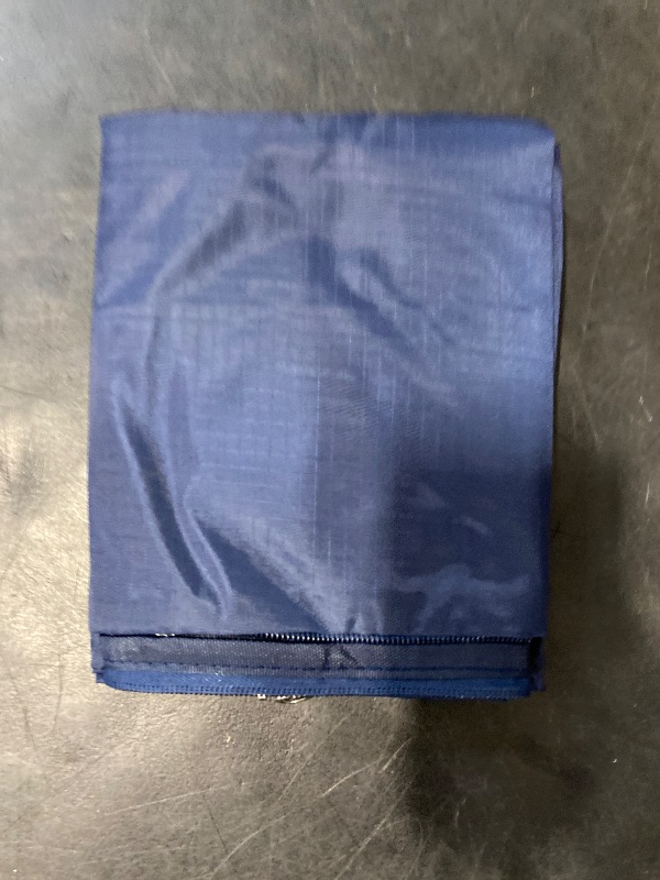 Photo 1 of Blanket Storage Bags Pillow Bedspread Bedding Clothes Organizer Storage Containers With Zippers Breathable and Moistureproof. (Navy blue 2pcs, L)