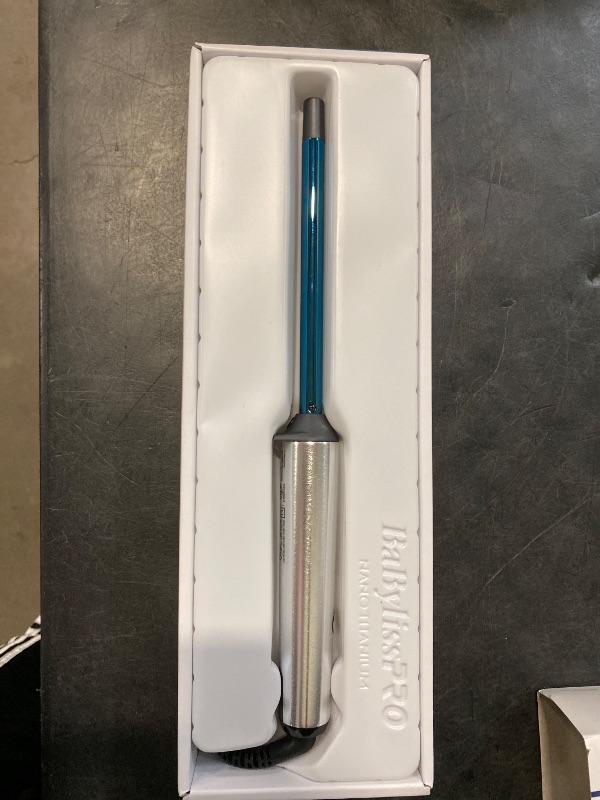 Photo 1 of BaBylissPRO Nano Titanium Curling Wand, 0.5" Professional Slim Hair Wand Curling Iron for Long Lasting Curls, Creates the Perfect Curls for All Hair Types