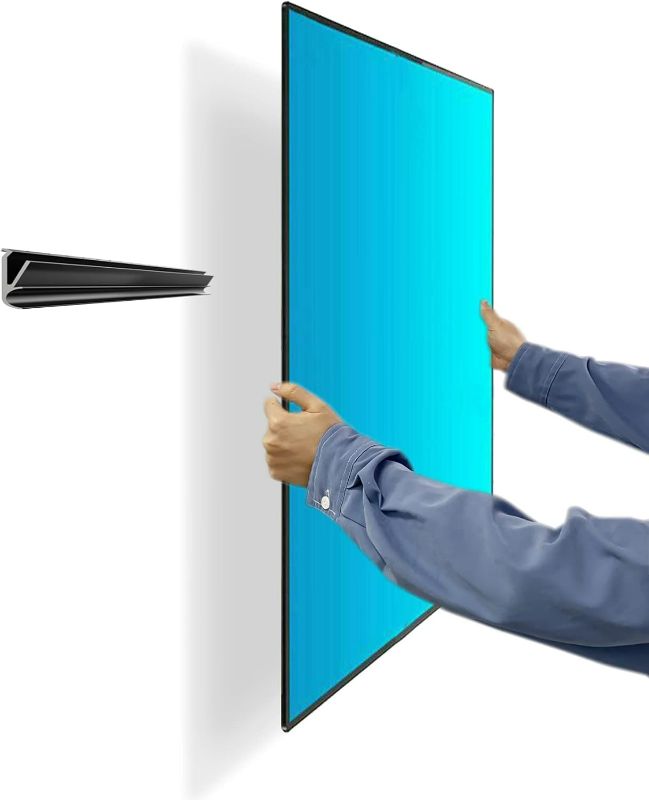 Photo 1 of No Stud TV Wall Mount, Drywall Studless TV Hanger No Damage, No Drill, Non Screws, Dry Wall Flat Screen TVs Easy Install Bar Bracket fits VESA 12-55 inch TVs up to 99 lbs, Include Hardware Levels