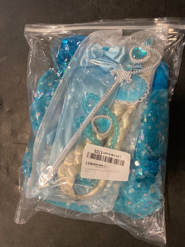 Photo 1 of Size 6 - JerrisApparel Girls Princess Costume Birthday Party Christmas Fancy Dress up (6, Blue with Accessories)