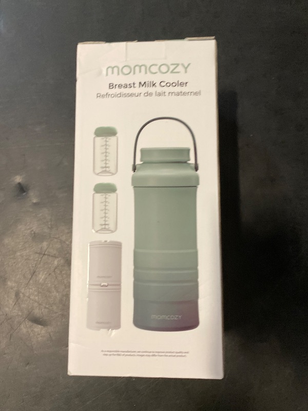 Photo 1 of Momcozy 22oz Portable Breast Milk Cooler for Outdoor, Life Saver with 360° Total Cooling for 24 Hours, Larger Capacity Travel Breastmilk Chiller with 2pcs Baby Bottles for Breastmilk Storage, Green