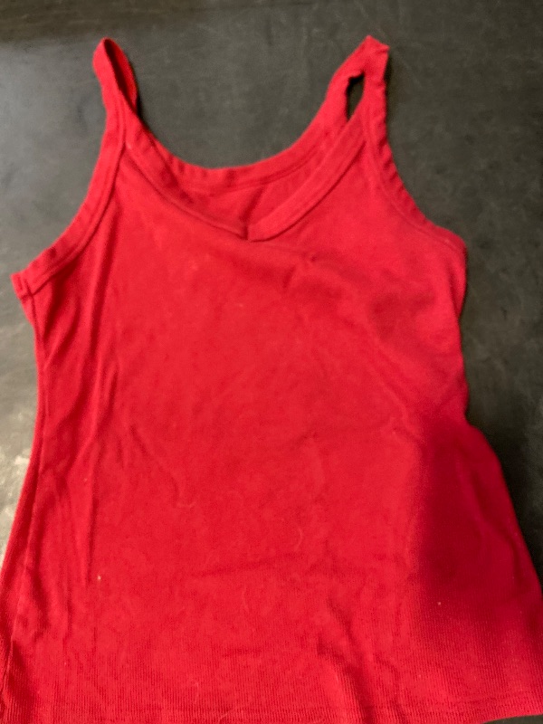 Photo 1 of Size M Ivay Womens Scoop Neck Ribbed Knit Tank Top Sleeveless Cotton Camisole Shirts
