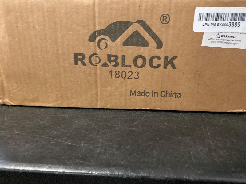Photo 1 of ROBLOCK Solid Rubber Wheel Chocks Heavy Duty Trailer Chock, G.V.W. Up to 4T, 2 Pack Black, 8.6" L x 3.7 W x 4.7" H for Car, Travel Trailers, RV, Truck, and ATV, for All Weather Use