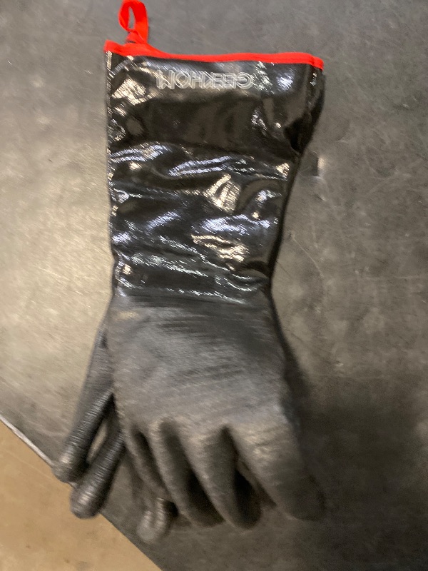 Photo 1 of GEEKHOM 18-Inch Heat Resistant Gloves 932°F for BBQ Grilling, Waterproof Long Sleeve Anti-Slip Cooking Gloves – Textured Grip Protection