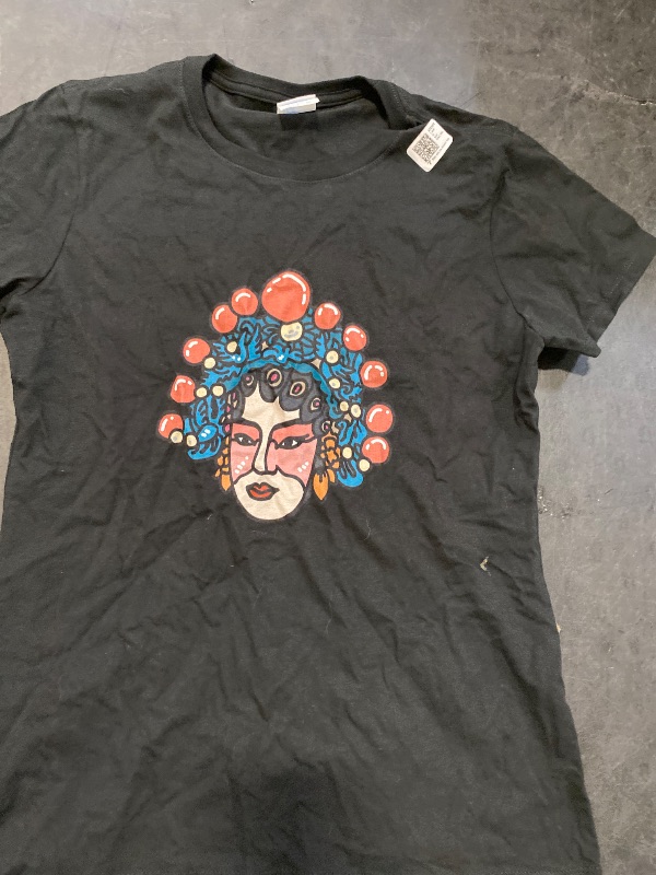 Photo 1 of Size S Chinese Opera Face Painting Mask Colourful Lianpu Asian Art T-Shirt