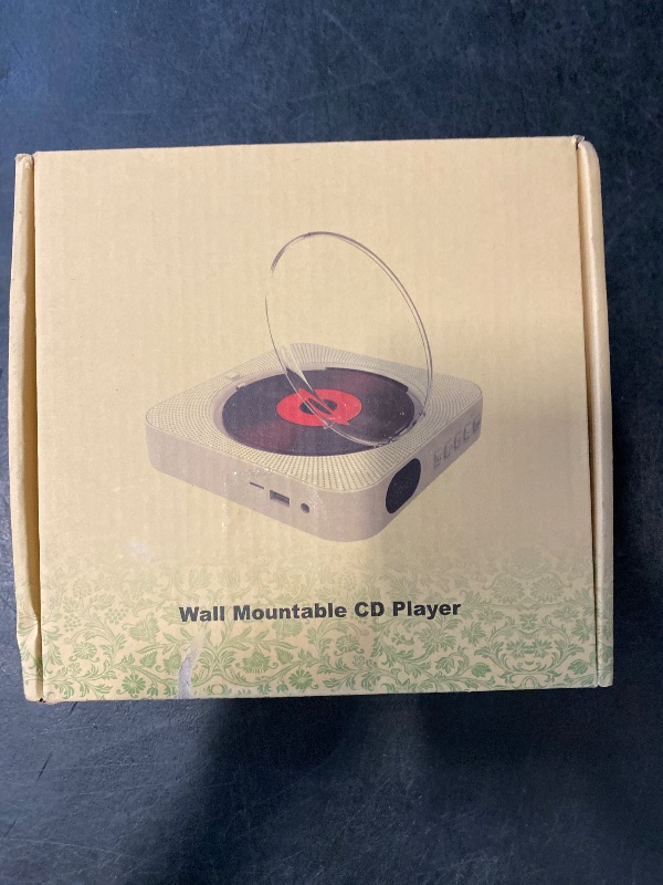 Photo 1 of MICOCIOUS Portable CD Player with Bluetooth Desktop CD Player for Home CD Music Players with Remote Control,Timer,Built-in Dual Speakers with LED Display Home Audio Boombox FM Radio (Black)