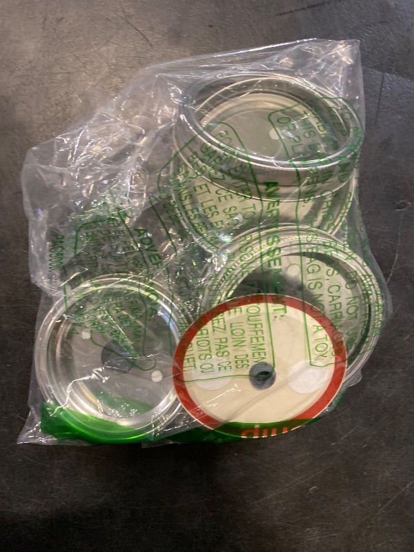 Photo 1 of Root Mushroom Farm- 6Pcs Wide Mouth Mushroom Liquid Culture Lids, Mason Jar Lid with Two air exchange openings, 0.22um PTFE Filters & 20mm Self Healing Injection Port