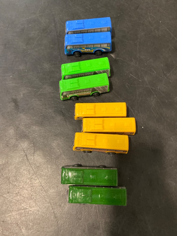 Photo 1 of 9 Pcs Pull Back City Bus Vehicles Toys Set, Mini Pull Back Cars for Kids Toddlers, Friction Powered Racing Vehicles Bulk Toys, Party Favors Goodie Bags Stuffers Pinata Fillers for Boys Girls