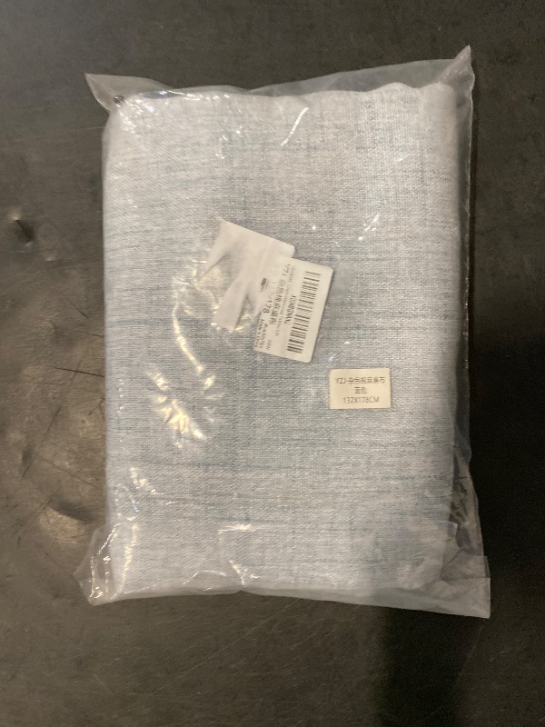 Photo 1 of Linen Tablecloth for Rectangle Table 52x70 Inch Blue, Farmhouse Style Blue Tablecloth, Water Resistant Burlap Tablecloths for Dining Table Farmhouse Kitchen