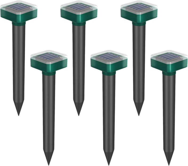 Photo 1 of Solar Deer Repellent Outdoor, Deer Repellent Devices, Deer Repeller for Yard, Deer Repellent, Deer Deterrent Devices Outdoor, Deer Away for Yard, Deer Away (6, Green)