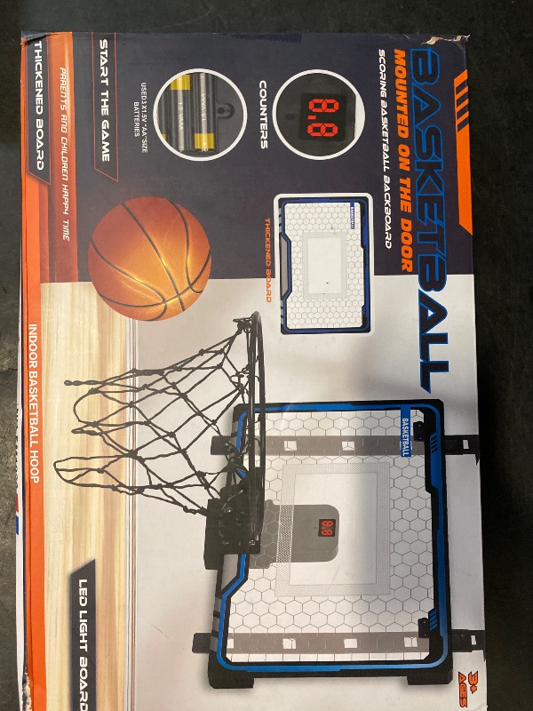 Photo 1 of HopeRock Indoor Basketball Hoop Toys for Kids, Adjustable Height Basketball Hoop Over The Door, Mini Hoops with Scoreboard, Basketball Toys Christmas Birthday Gifts for Boys Age 4 5 6 7 8 9 10 11 12+