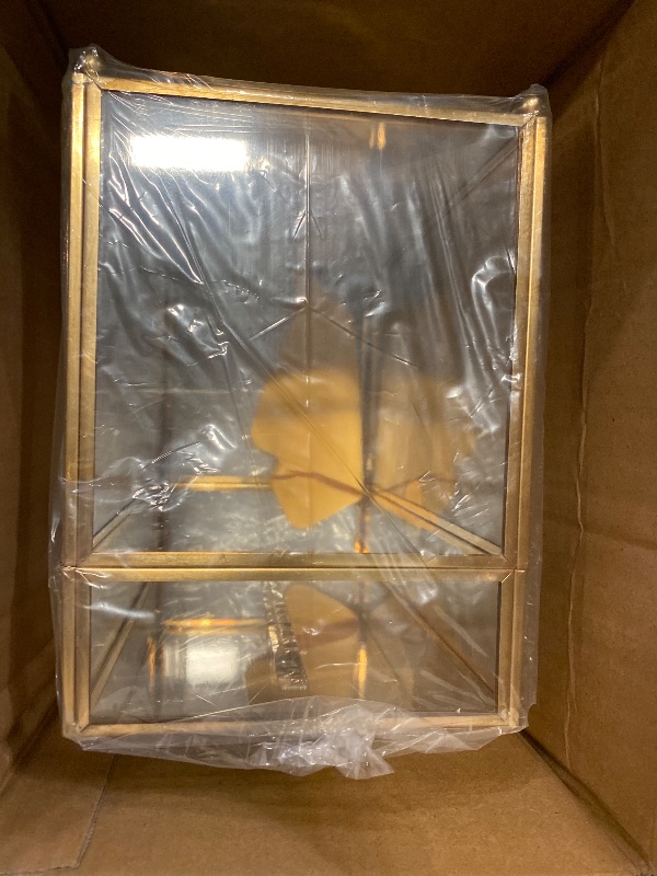 Photo 1 of Jajamy Glass Wedding Card Box with Slot, Large Clear Card Box Gold Brass Gift Card Storage Box Perfect for Wedding Receptions, Birthday Party, Bridal Shower Greeting Card Organizer