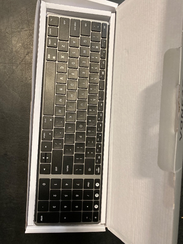 Photo 1 of seenda Bluetooth Keyboard and Mouse for Mac, SKM64-2 Multi-Device Rechargeable Slim Wireless Keyboard Mouse Stainless Steel Full Size, Compatible with MacBook Pro/Air, iPad, Mac - Space Gray