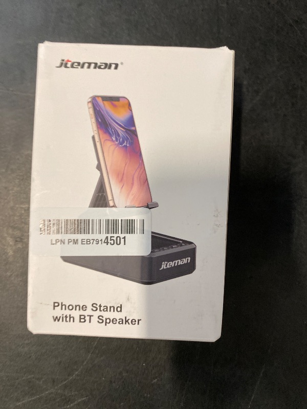 Photo 1 of Cell Phone Stand with Wireless Bluetooth Speaker and Anti-Slip Base HD Surround Sound Perfect for Home and Outdoors with Bluetooth Speaker for Desk Compatible with iPhone/ipad/Samsung Galaxy