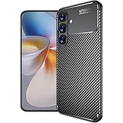 Photo 1 of Case Made for Samsung Galaxy S25 Case, Carbon Fiber Texture Design Cover Anti-Scratch Shock Absorption Case for Samsung Galaxy S25 (2015) (Carbon Black)