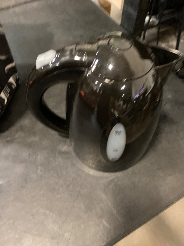 Photo 1 of OVENTE Electric Kettle, 1.7L Fast Boiling Water Heater for Coffee or Tea, BPA Free with Water Level Gauge, Auto Shut-Off, Boil-Dry Protection, Indicator Light and Removable Filter, Black KP72B
