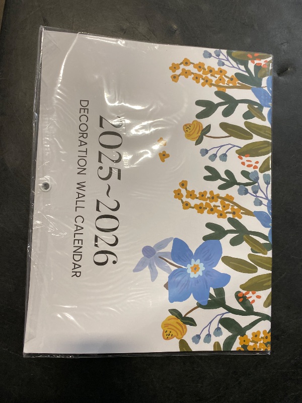 Photo 1 of 2025 Wall Calendar, Cabbrix Large Wall Calendar 2025-2026, 22 3/4" x 14 3/4", Calendar from Now to July 2026,Monthly Calendar Perfect for Organizing & Planning, Floral Design