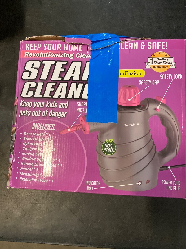 Photo 1 of Pressurized Handheld Steam Cleaner with 10pcs Accessories&Safety Lock, Multi-Purpose Natural Deep Cleaning Steamer, Multi-Surface Steamer for Cleaning Home, Car, Upholstery, Grout and More
