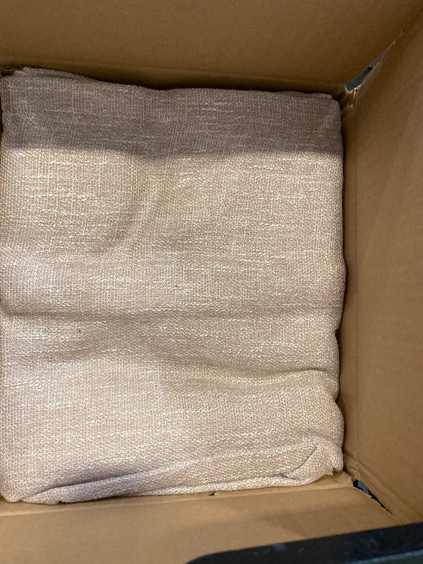 Photo 1 of LORDTEX Linen Look Textured Blackout Curtains with Thermal Insulated Liner - Heavy Thick Grommet Window Drapes for Bedroom, 50 x 84 Inches, Blush, Set of 2 Panels
