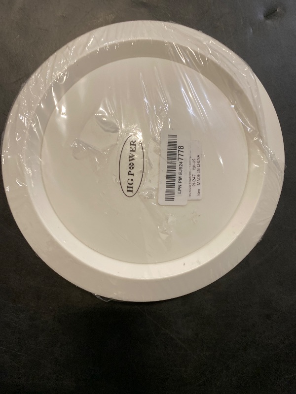 Photo 1 of HG Power 8 Inch Soffit Vent, Adjustable Air Vent Cover, ABS Round Ceiling Vent Covers for Living Room, Attic, Bathroom, Kitchen, Ventilation Use, White - Opening Size 7.32"
