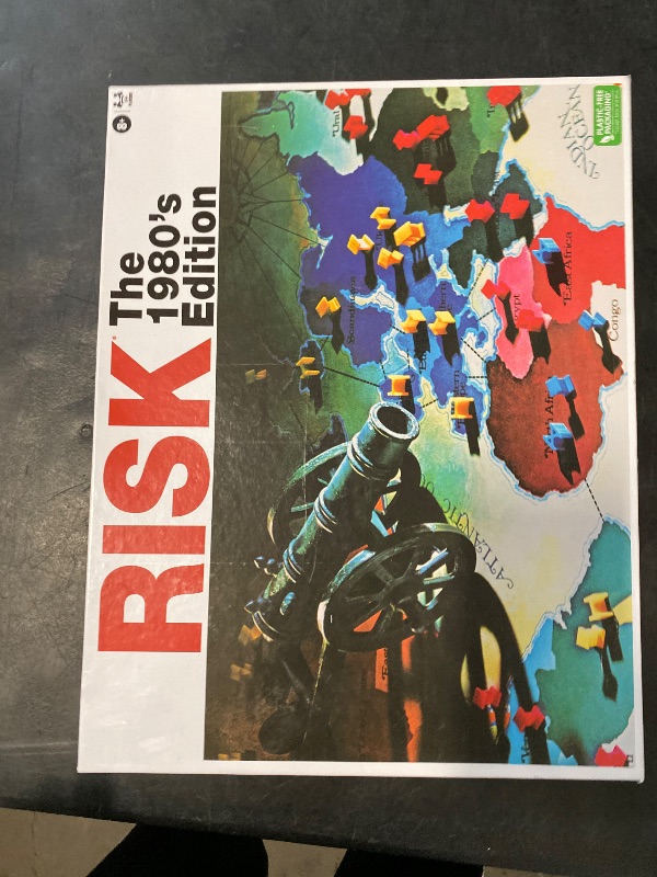 Photo 1 of Risk The 1980's Edition With Original 1980's Artwork and Components by Winning Moves Games USA, Strategy Board Game of World Domination for 2 to 6 Players, Ages 8+