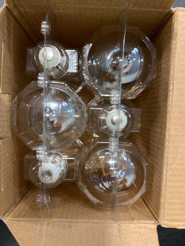 Photo 1 of TJOY 6 Pack Vintage 8W ST58 LED Edison Amber Light Bulbs, 60W Equivalent, 800 Lumens, 2200K Soft White, Dimmable, E26 Base LED Filament Bulbs, CRI80+, Antique Glass Style for Home, Bedroom