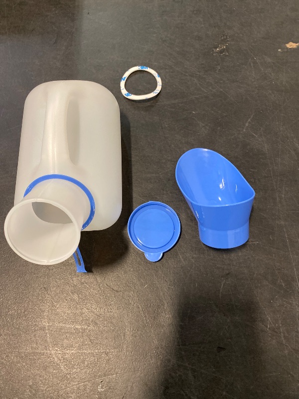 Photo 1 of Unisex Urinal Bottle (1 Pack) - Portable Urinal for Women & Men - Female Urinal with Lid - 32 Oz Female Urination Device - Women Pee Funnel Cup for Emergency, Travel, Car & Camping - Stock Your Home