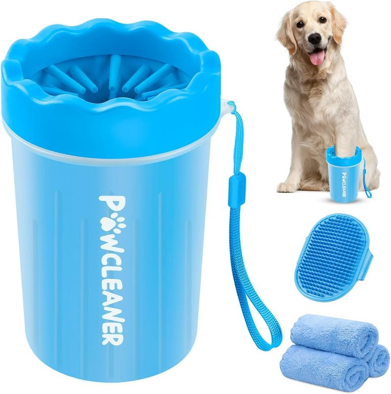 Photo 1 of Dog Paw Cleaner, Dog Paw Washer, Paw Muddy Paw Cleaner, Pet Foot Cleaner for Small Medium Large Breed Dogs/Cats (with 3 absorbent towel)