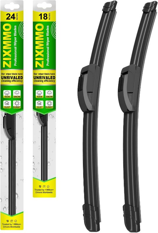 Photo 1 of OEM Quality 24in + 18in Premium All-Season Windshield Wiper Blades for Original Equipment Replacement(Set of 2)