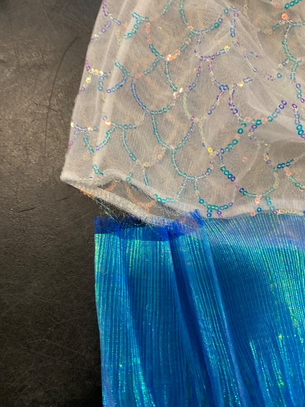 Photo 1 of Size M SNOMYRS Adult Mermaid Costume 3PCS Mesh Shine Mermaid Tail Top Skirt Pearl Waist Sexy Cosplay Lingerie Halloween Bedroom