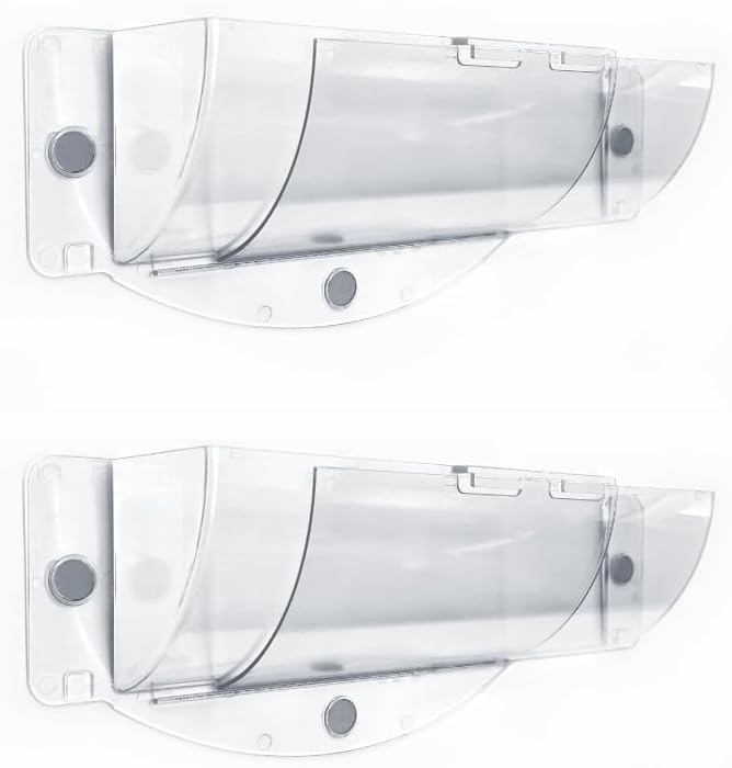 Photo 1 of Two Adjustable Air Vent Deflector Climiki – Expands 8" to 16,5", High?Transparency Plastic, Magnetic Mount for Floor, Wall & Ceiling Registers – Made in Italy