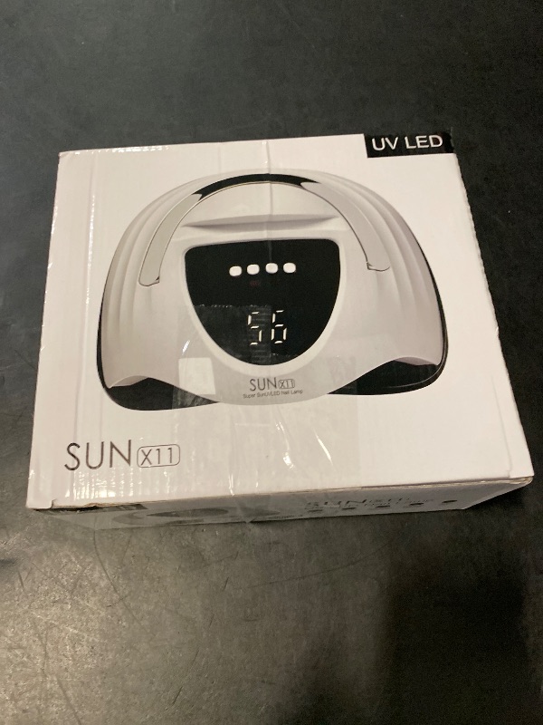 Photo 1 of WEVILI UV Nail Lamp 288W UV Light for Gel Nails Professional UV Lamp for Gel Nail Polish Nail Dryer with 63 LED Beads 4 Timer Smart Sensor LCD Display Portable Handle Fast Curing for Salon and Home