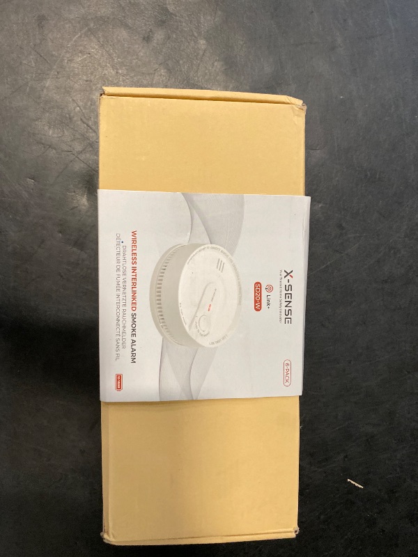 Photo 1 of X-Sense  Detector, Wireless Interconnected Fire Alarm with 10-Year Battery Life and Transmission Range of Over 820 ft, SD20-W, Pack of 6