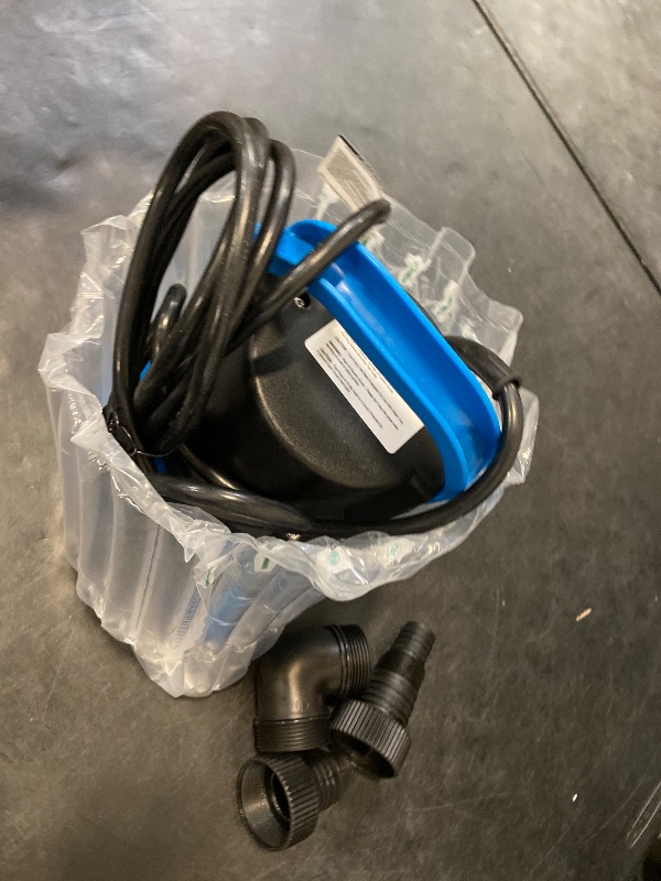Photo 1 of FOTING 1/2HP Submersible Water Pump with Stainless Steel Base - Removes Water to 0.04" Depth, 2450GPH Portable Sump Pump for Puddles, Pools, Boats, Gardens & Ponds - 10Ft Cord Included