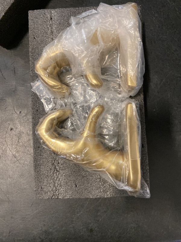 Photo 1 of FLJZCZM Heart Hands Sculpture Bookends, Cute Book Ends Decorative Bookends for Shelves, Creative Hand Statue Book Holders for Office Desk Home Decor (Gold)