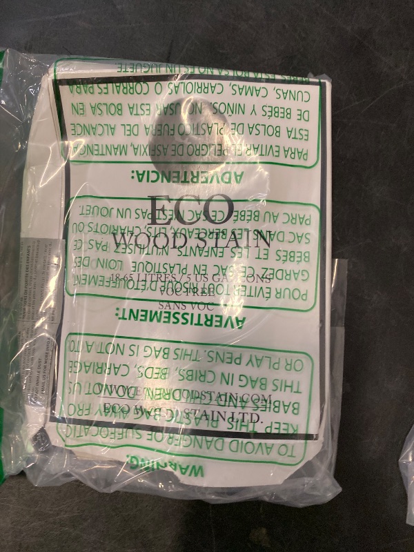 Photo 1 of ECO WOOD STAIN 5 GALLON BROWN
