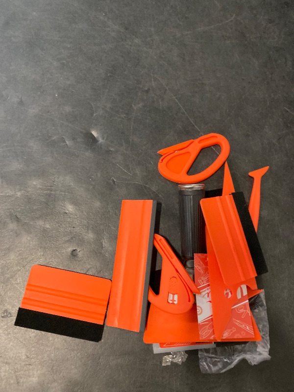 Photo 1 of ValueMax Window Tint Kit 10PCS Car Vinyl Wrap Tools Protective Film Installation Set Including Rubber Vinyl Squeegees, Felt Squeegees, Safety Cutter Knife, Utility Knife with Blades