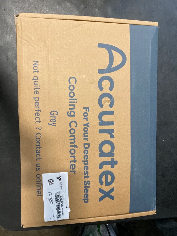 Photo 1 of ACCURATEX Cooling Comforter Queen/Full Size, Q-max>0.45 Arc-Chill Cooling Blanket for Hot Sleepers, Lightweight Cool Blankets for Night Sweats, Silky Breathable Summer Cool Comforter,Blue(90"x90")