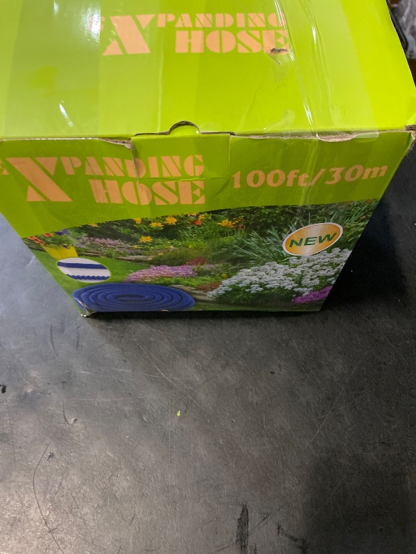 Photo 1 of 100 FT Expandable Garden Hose, 2025 New Flexible Water Hose 100FT with Leakproof Solid Brass Fittings, Reinforced Extra Strong Outer Fabric & Durable 3-layer Inner Core, Ultra Lightweight, No Kink