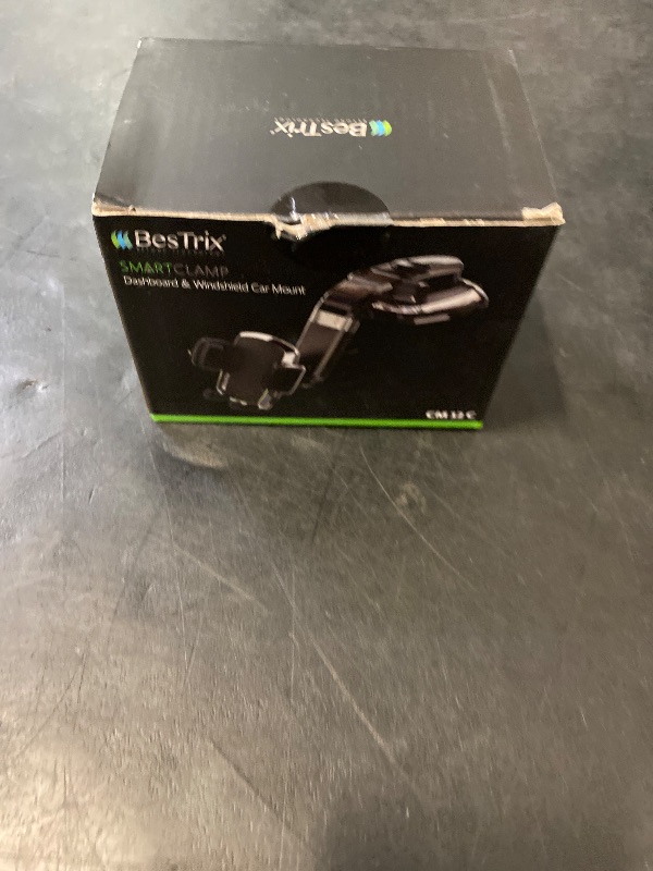 Photo 1 of Bestrix SmartClamp Car Phone Mount | Dashboard Cell Phone Car Phone Holder Compatible with iPhone 13 12 11 Pro, Xr, Xs, XS MAX,XR,X, Galaxy S20 Note 20 Ultra & All Smartphones