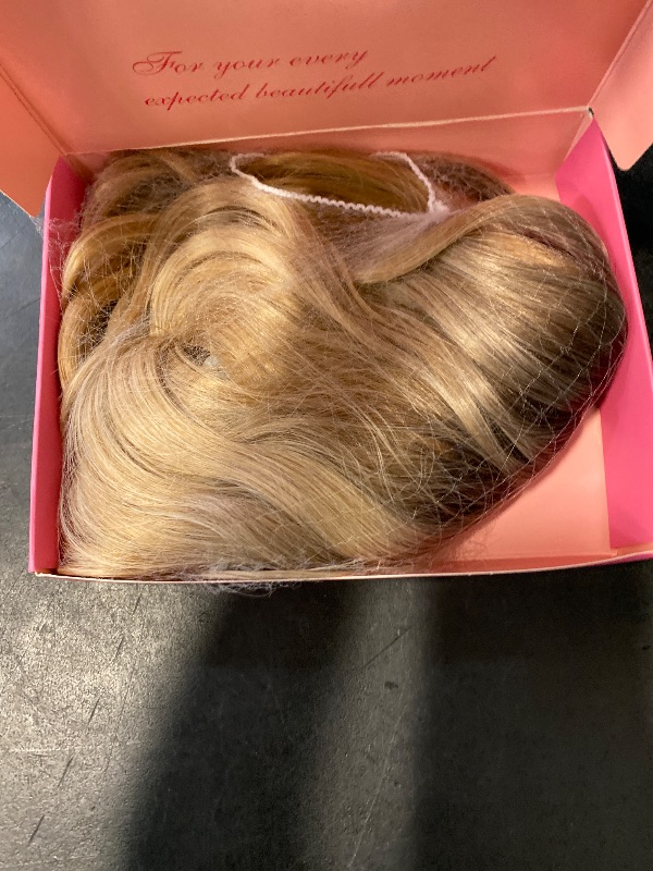 Photo 1 of PANEWAY 16Inch Hair Toppers for Women with Thinning Hair - 6.5''x6.5'' Ladies Wiglets Toppers - Ombre Dark Root to Blonde