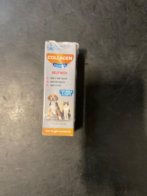 Photo 1 of EDUZEBRA Liquid Collagen for Dogs and Cats, Skin & Coat Supplement, Itch Relief, Joint & Mobility Support, Enriched with Grass-Fed Collagen, MSM, Biotin & Ginger, Daily All-in-One Pet Health Formula