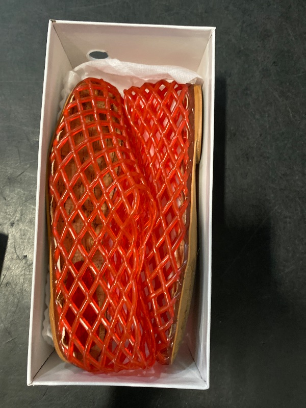 Photo 1 of Size 7.5 VorisVina Jelly Mesh Ballet Flats for Women Adult Clear Hollow Jelly Sandals Beach Ballerina Jellies Shoes