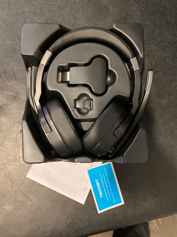 Photo 1 of TECKNET Bluetooth Trucker Headset, Single and Dual Ear Wireless Headset with Mic for Work Noise Cancelling, 50Hrs 3 EQ Music Modes Trucker Bluetooth Headphones for PC, Drivers, Office, Call Center