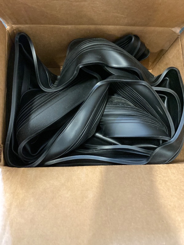 Photo 1 of Ginchain Garage Door Seals Bottom Rubber Weather Stripping Kit Replacement, U+O Ring Weatherproof Threshold Buffering Sealing Rubber, 1/4 Inch T Ends, 4 Inch Width (20 Ft)