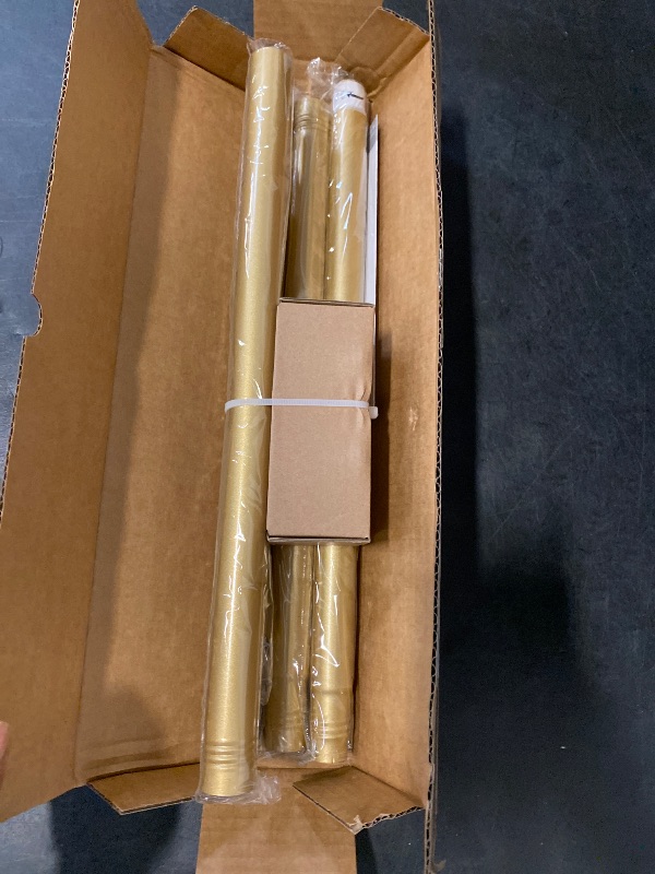 Photo 1 of YNL Gold Shower Curtain Rod 32-80 Inch(2.7-6.6ft), Non Slip, Never Rust, No Drill Stainless Steel Spring Tension Shower Rod, Telescoping Curtain Rod for Bathroom Window Living Room