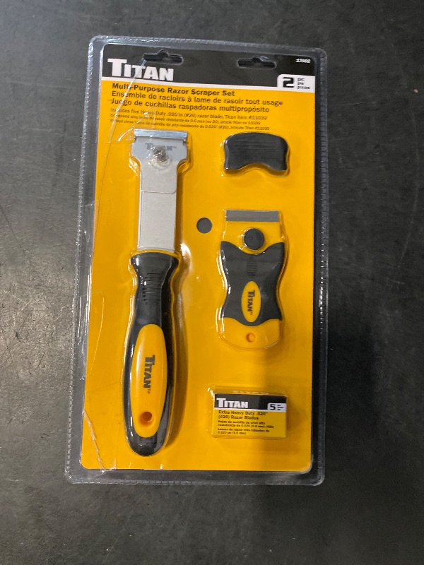 Photo 1 of Titan 17002 2-Piece Multi-Purpose and Mini Razor Scraper Set