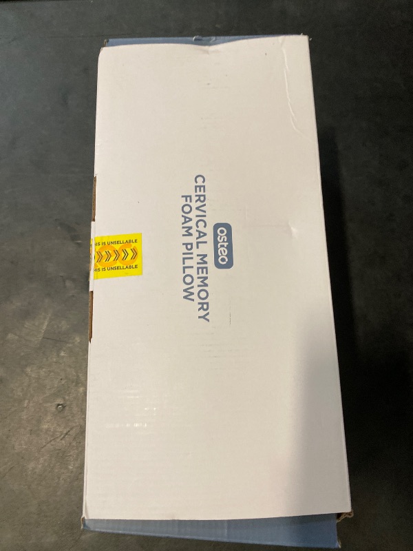 Photo 1 of Osteo Cervical Pillow for Neck Pain Relief, Hollow Design Odorless Memory Foam Pillows with Cooling Case, Adjustable Orthopedic Bed Pillow for Sleeping, Support for Side Back Sleepers
